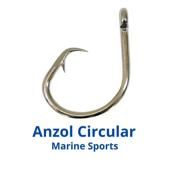 Anzol de pesca modelo circular Tuna Circle 71525, Marine Sports, cor Permatin - Vários Tamanhos