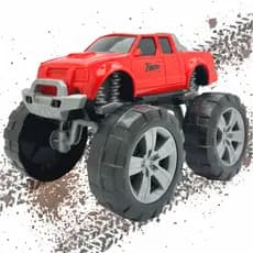 Caminhonete Pick-Up Brinquedo Trooper Carrinho Roda Grande Usual Brinquedos Vermelho