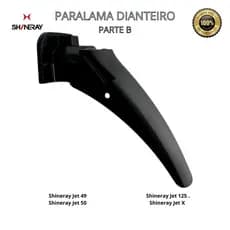 Paralama Dianteiro Parte B Shineray Jet 49 Jet 50 Jet 125 Jet X