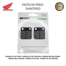Pastilha Freio Dianteiro Titan 2000 Titan 150 Strada 200 Aero 150 Ml/Turuna 125 - Scud