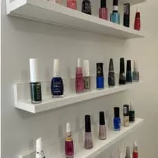 Expositor Prateleira Esmalte Unhas Cabine Salão De Cabelo Unhas Prateleira De Expor Beleza Modelo
