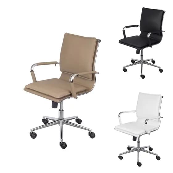 Cadeira de Escritório Giratória Boxbit Soft Baixa base Cromada
