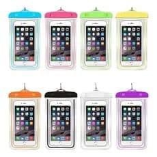 Kit 5 Capinha Mergulho Celular Aprova D'agua Impermeável