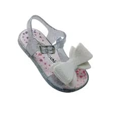 Sandalia Bebe Infantil Menina Charmosinha Com Laço Brilhoso
