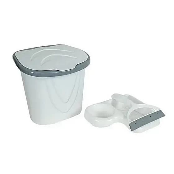 Kit de Pia Organizador Porta Rodo Porta Detergente e Lixeira 3 Litros