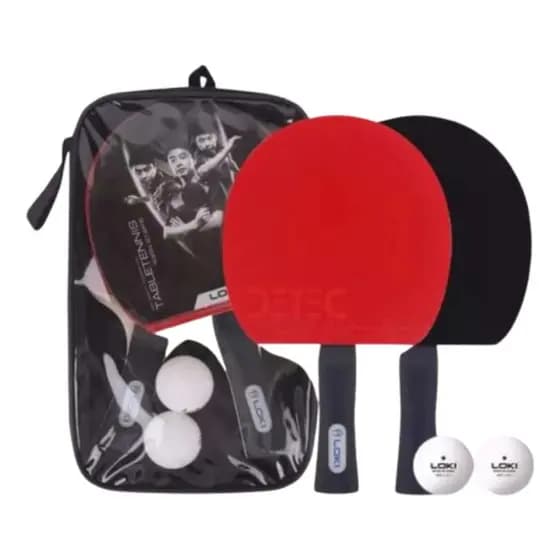 2x Raquete Loki K1000 Profissional Ittf Tenis Mesa + Capa