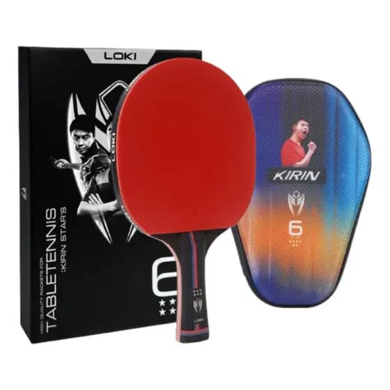 Raquete Tenis Mesa Profissional 6 Estrelas Loki Ittf + Capa