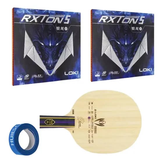 Kit Raquete Loki K3 Classineta Borrachas Rxton 5 Tênis Mesa