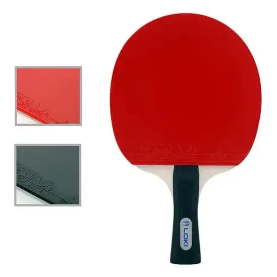 Raquete Classica Loki K1000 Tenis Mesa Ping Pong Borrachas ITTF Profissional