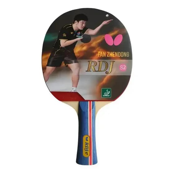 Raquete Classica Butterfly Profissional Tênis Mesa RDJ S2 Aprovado ITTF Competição