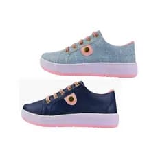 Tênis casual jeans infantil/juvenil menina moda feminina tokpe