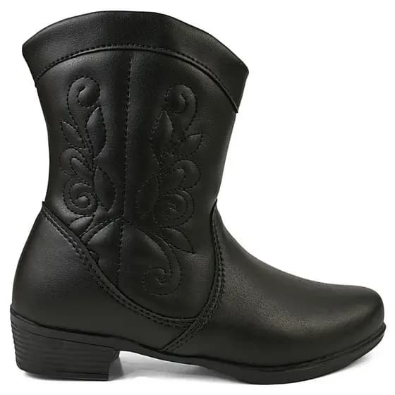 Bota Texana Infantil Menina Feminina Botina Country Rodeio Confortável Moda Junina Atual
