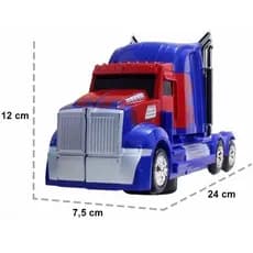 Caminhão Transformers Vira Robo Optimus Prime Som E Luz