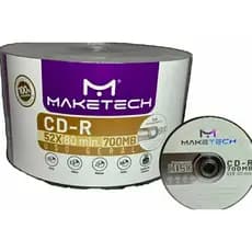 100 Cd-r Maketech Logo 700 Mb 80 Minutos 52x (MANDE IN VIETNÃ)