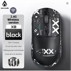 Mouse para jogos sem fio Warvank X8 500mAh TYPE-C recarregável mouse de escritório adequado para computadores portáteis