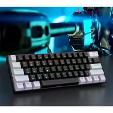 Teclado mecânico RGB retroiluminado ultra compacto mini layout 60%