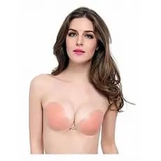 Sutiã Adesivo Silicone Invisivel Sem Alça Levanta Peito PUSH UP 100% Silicone 212BIJU
