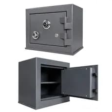 Cofre de 30cm Reforçado com Chave e Segredo Mecânico Alta Segurança para Dinheiro e Documentos