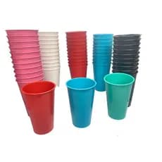 Kit 35 Copos 300 ml de Plástico Reutilizável P/ Merenda, festas, crianças