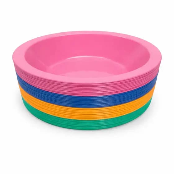 Kit 25 Cumbucas Tigela Grande 400ml de Plástico Sopas Caldos Sobremesa Bowl