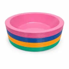 Kit 25 Cumbucas Tigela Grande 400ml de Plástico Sopas Caldos Sobremesa Bowl