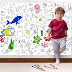 Rolo De Papel Bobina Para Colorir Pintar Educativo Criança