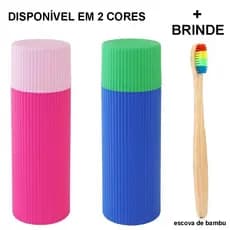 Porta Estojo Escova De Dente Creme Dental Bolsa Viagem