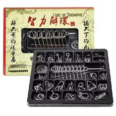 Kit 25 Quebra Cabeça 3d Enigma Desafio Puzzle Game Metal