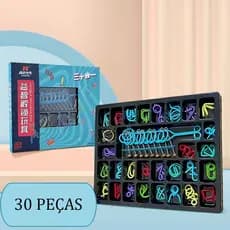 Kit 30 Quebra Cabeça 3d Colorido Enigma Desafio Puzzle Game Metal