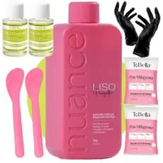 Nuance Escova Progressiva Organica Liso Perfeito 1L / 400ml / 200ml Original + Brindes