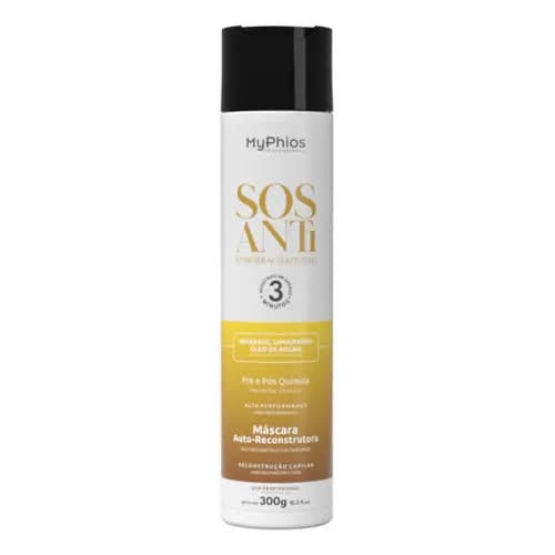 Máscara Reconstrutora Sos Antiemborrachamento 300ml Myphios