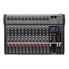 Mesa 12 Canais De Som Mp3 Bluetooth Usb Le712 Digital Consol
