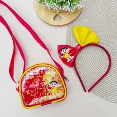 bolsa infantil Magali/ kit bolsa e tiara Magali