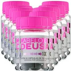 Cabelo De Deusa Suplemento Para Cabelos e Unhas - Queda Capilar & Crescimento Capilar - 17 Vitaminas e Minerais