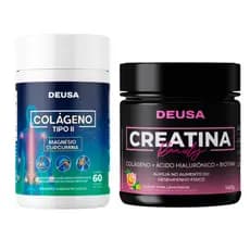 Kit Creatina Beauty Deusa Colágeno Verisol, Hialurônico, Vitaminas + Colágeno Tipo2 Com Cúrcuma E Magnésio