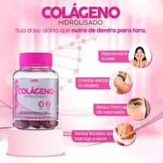 Tira Estrias Previne Rugas, Combate a Flacidez, Fortalece cabelo e unha, COLAGENO HIDROLISADO