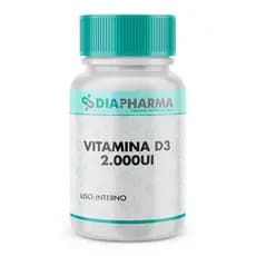 Vitamina D3 2.000ui PURA (Colecalciferol) - Cápsulas