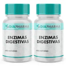 Kit 2 Potes Enzimas Digestivas 60 Cápsulas