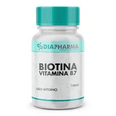 Biotina 10mg (Vitamina B7) - Suplemento Capilar