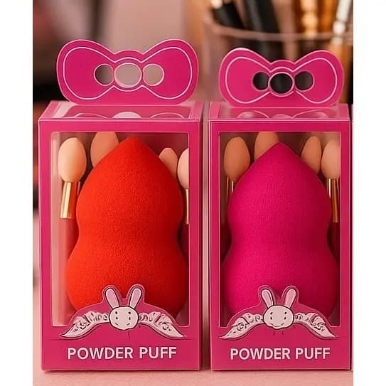 kit esponja para Maquiagem com Oito Pincéis para Sombra - Beleza, super macia - SKU-127