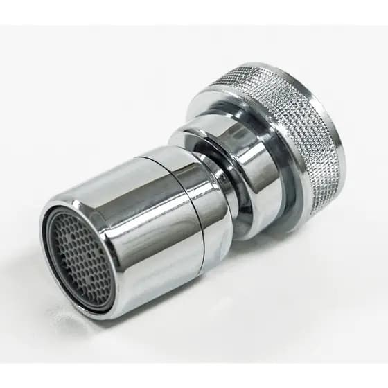 Arejador em metal Cromado 3/4 articulado em ABS para torneiras de tanque ou jardim