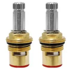 kit com 2 Mecanismos Para Torneira 1/4 Volta Deca M18 Vermelho