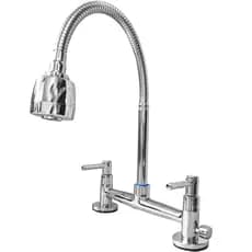 Torneira Misturador Mesa Gourmet Cromada C/ Saída P/ Filtro Tubo 2 Jatos