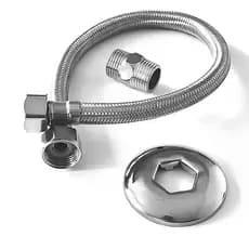 Engate Flexível Rabicho Fêmea X Fêmea Aço Inox 60cm 1/2