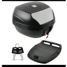 Baú de Moto Pro Tork Preto Universal – Prático, Resistente e Ideal para Sua Moto - Sem Chave