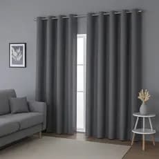 Cortina Blackout 100% PVC Blecaute Corta Luz Ilhós Cromado Decorativa Várias Cores Quarto E Sala