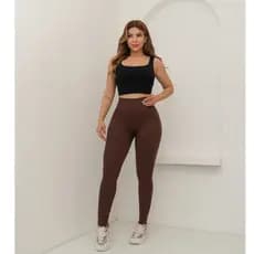 Calça Feminina Legging Esportiva Canelada Poliamida Academia Elástica Fitness 3RD SD1140/1438