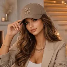 Boné Estilo New York NY Aba Curva Bordado Ajustável Fitão | Feminino e Masculino