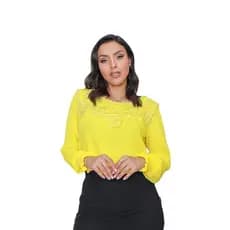 Blusa Manga Longa Feminina Moda Inverno Plus Size Sku:bmlp14