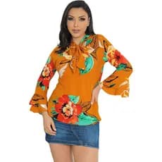 Blusa Feminina Laco Manga 3/4 Flare Social Linda Sku:bml16